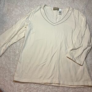 Liz Claiborne Cream Blouse